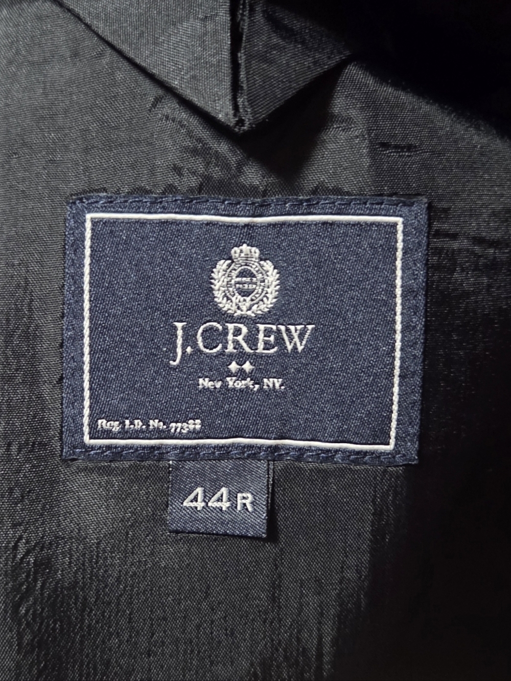 J. Crew Thompson Wool Heathered Gray 2 Button Blazer Sport Coat Size 44R - Picture 5 of 6
